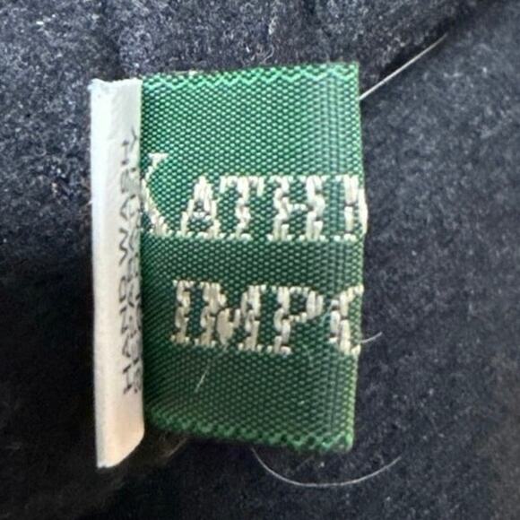 Vintage Nepali Knit 100% Wool Chullo Beanie Hat Youth Green Cream Fair Isle - Picture 5 of 8